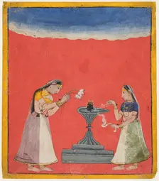 Devangandhari Ragini of Hindola, c. 1700. Creator: Unknown