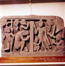 Devadatta's attempt to murder the Buddha, c2nd-3rd century