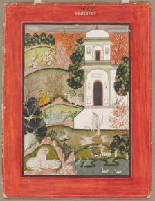 Devagandhara Ragini: An Ascetic in Retreat, from the Ragamala Series, c. 1760. Creator: Unknown