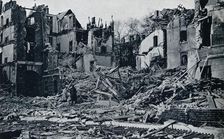Devastated buildings, from the inner Temple garden 1941