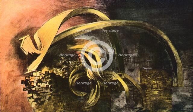 'Devastation, 1941, City. Twisted Girders (1)', 1941. Artist: Graham Sutherland.