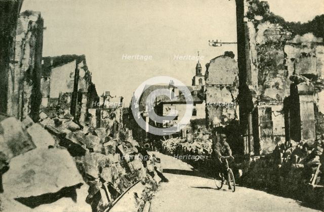 Devastation in Verdun, northern France, First World War, 1916, (c1920). Creator: Unknown.
