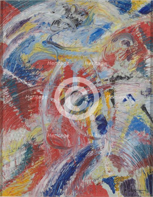 Development of a Theme in Red: Carnival, 1914. Creator: Schmalzigaug, Jules (1882-1917).