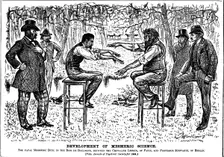 Development of Mesmeric Science 1883. Creator: George du Maurier