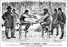 Development of Mesmeric Science 1883. Creator: George du Maurier
