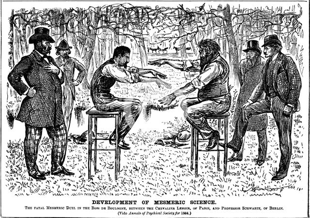 'Development of Mesmeric Science', 1883. Creator: George du Maurier.