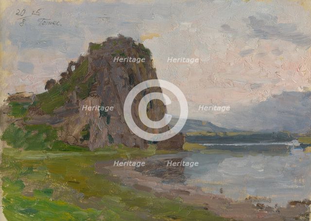 Devín - study for a painting, 1925. Creator: Jindrich Tomec.