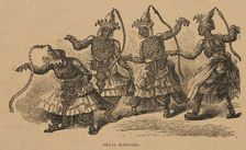 Devil Dancers from "Hagenbeck's World Renowned Ceylonese Exhibition Programme", 1886. Creator: Unknown