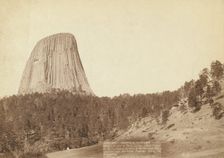 Devil's Tower Devil's Tower or Bear Lodge (Mato [ie Mateo] Tepee of the ..., 1888. Creator: John C. H. Grabill
