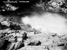 Devil's Bellows Kynance Cove, Mullion, Cornwall, 1907. Artist: Alfred Newton & Sons