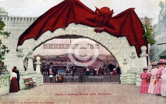 Devil's Gorge, White City, Chicago, Illinois, USA, 1908. Artist: Unknown