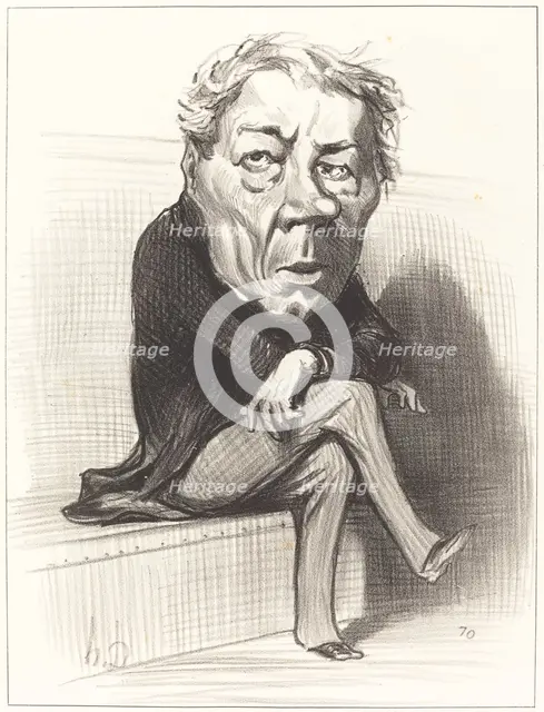Deville, 1849. Creator: Honore Daumier.