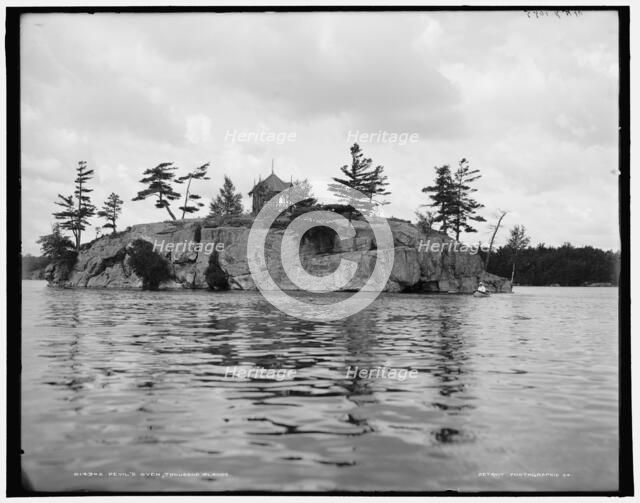 Devil's Oven, Thousand Islands, (1902?). Creator: William H. Jackson.