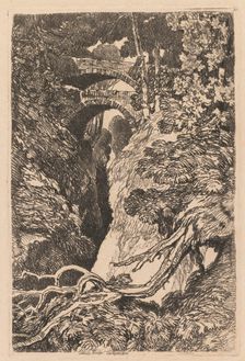 Devil's Bridge, Cardiganshire, 1837. Creator: John Sell Cotman (British, 1782-1842)