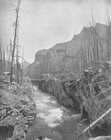 Devil's Canyon, Banff, North West Territories, Canada, c1900. Creator: Unknown