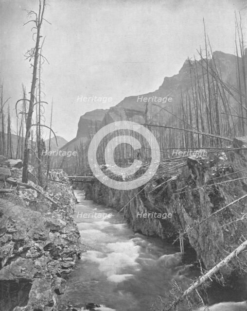 Devil's Canyon, Banff, North West Territories, Canada, c1900. Creator: Unknown.