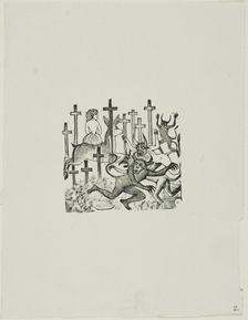 Devils in the Graveyard, n.d. Creator: José Guadalupe Posada