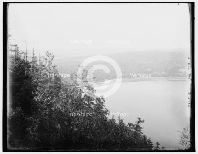 Devil's Lake from Observatory Hill, Wisconsin, between 1880 and 1899. Creator: Unknown.