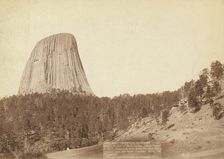 Devil's Tower Devil's Tower or Bear Lodge (Mato [ie Mateo] Tepee of the ..., 1888. Creator: John C. H. Grabill