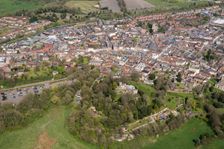 Devizes Castle and town, Wiltshire, 2017. Creator: Damian Grady