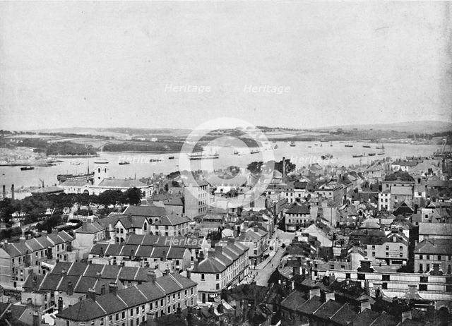 'Devonport and the Hamoaze: From the Column', c1896. Artist: Frith & Co.