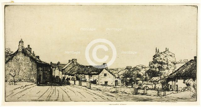 Devonshire Village, 1906. Creator: Donald Shaw MacLaughlan.