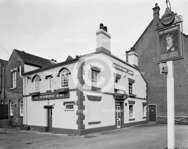 Devonshire Arms public house, Station Road, Burton-upon-Trent, Staffordshire, 2000. Artist: M Hesketh-Roberts