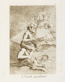 Devota profesion.; Los Caprichos, pl.70, 1799. Creator: Francisco Goya