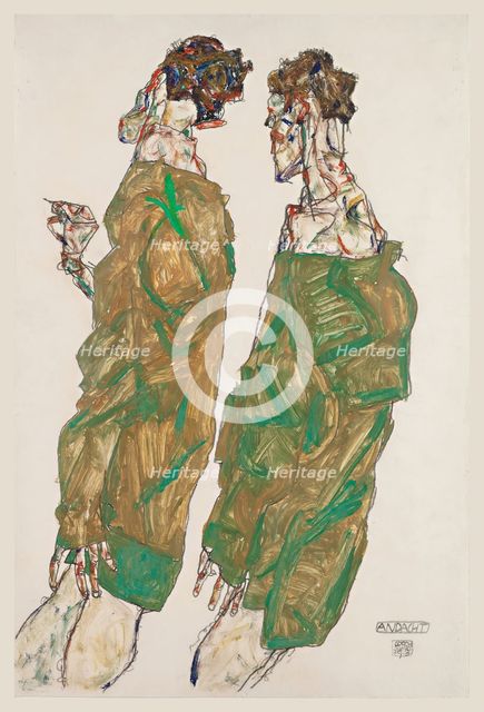 Devotion, 1913. Artist: Schiele, Egon (1890–1918)