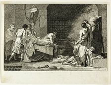 Devotion of Cimon or Funeral of Miltiade, 1782. Creator: Jean Francois Pierre Peyron