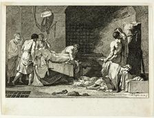 Devotion of Cimon or Funeral of Miltiade, 1782. Creator: Jean Francois Pierre Peyron