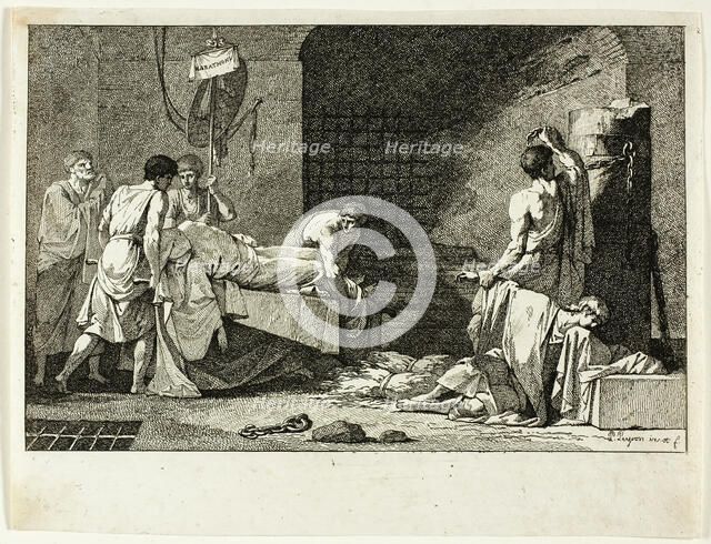 Devotion of Cimon or Funeral of Miltiade, 1782. Creator: Jean Francois Pierre Peyron.