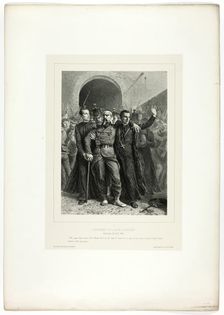 Devotion of the Catholic clergy in Rome, April 30, 1849, from Souvenirs d’Italie: Expéditi..., 1858. Creator: Auguste Raffet