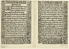 Devotional passages with ornamental borders from Andächtig...1493...assembled 1929. Creators: Unknown, Konrad Dinckmut, Bertold of Regensburg, Wilhelm Ludwig Schreiber