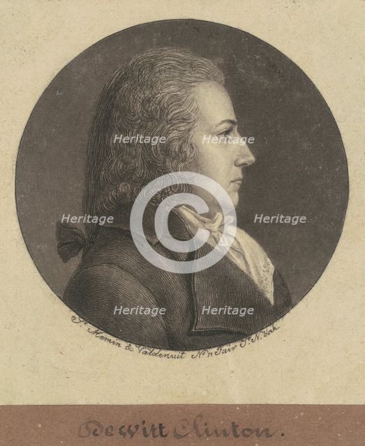DeWitt Clinton, 1796. Creator: Charles Balthazar Julien Févret de Saint-Mémin.