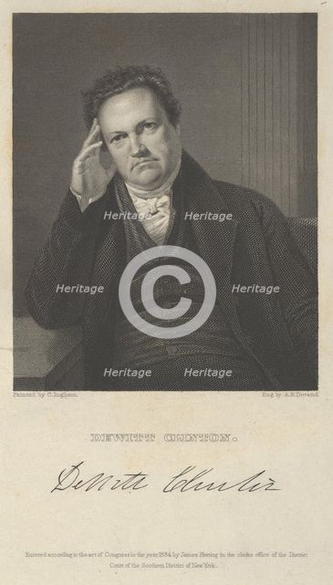 Dewitt Clinton, 1834. Creator: Asher Brown Durand.