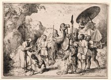 Deacon Philip Baptising the Eunich. Creator: Christian Wilhelm Ernst Dietrich (German, 1712-1774)