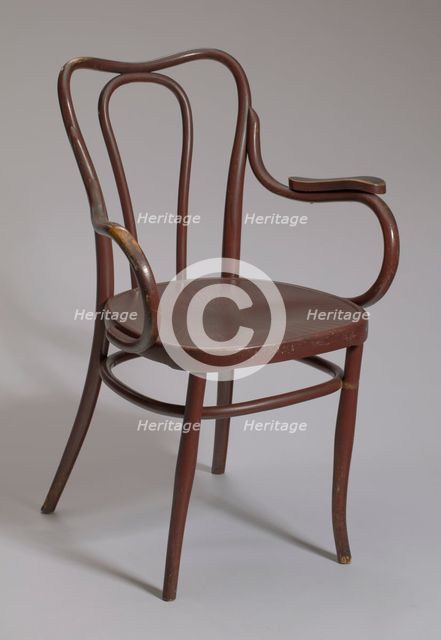 Deacon's chair used by Sixth Mount Zion Baptist Church, ca. 1900. Creator: Jacob and Josef Kohn.