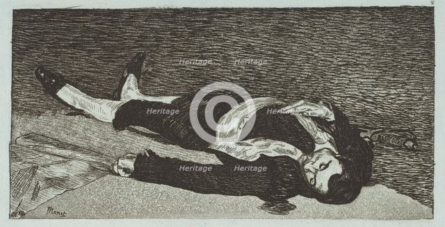 Dead Toreador, 1867-68. Creator: Edouard Manet.