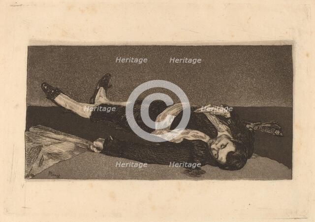 Dead Toreador (Torero mort), 1868. Creator: Edouard Manet.