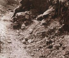 Dead bodies, Beauséjour, northern France, c1914-c1918