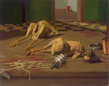 Dead Chickens, 1926. Creator: Scholz, Georg (1890-1945)