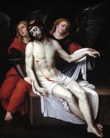 Dead Christ Supported by Two Angels, early 17th century. Creator: Francesc Ribalta