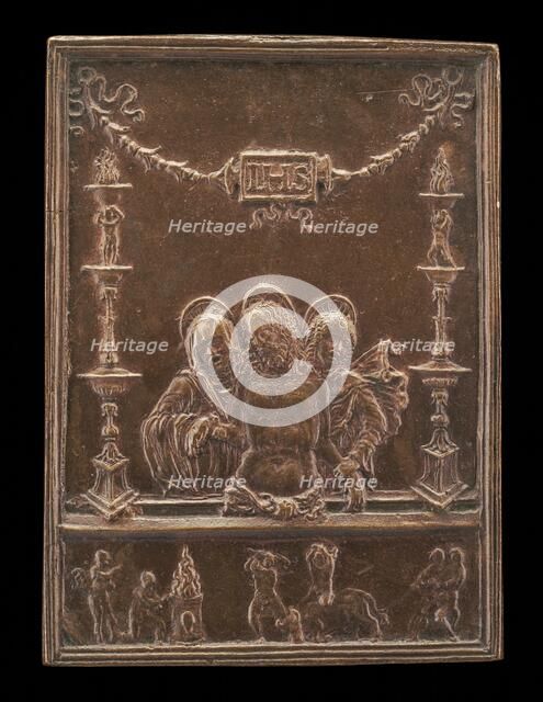 Dead Christ Supported by the Virgin and Saint John. Creator: Unknown.