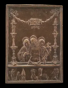 Dead Christ Supported by the Virgin and Saint John. Creator: Unknown
