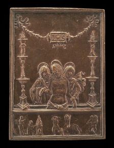 Dead Christ Supported by the Virgin and Saint John. Creator: Unknown