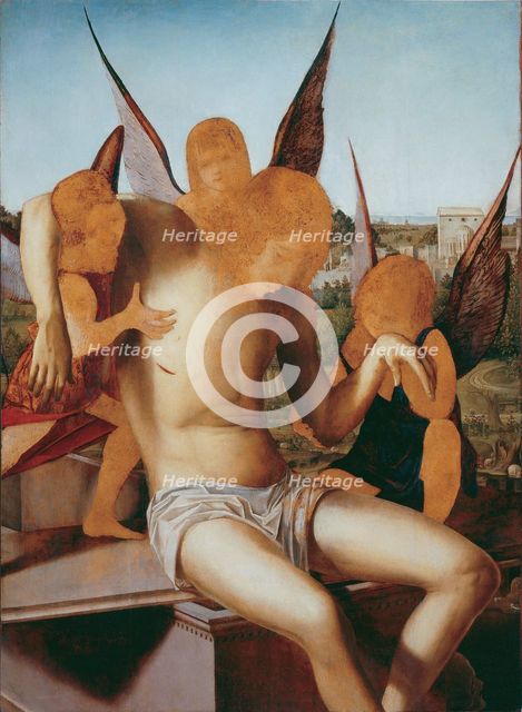 Dead Christ Supported by Three Angels, ca 1475.
