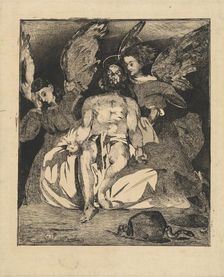 Dead Christ with Angels (Christ aux anges), 1866/1867. Creator: Edouard Manet