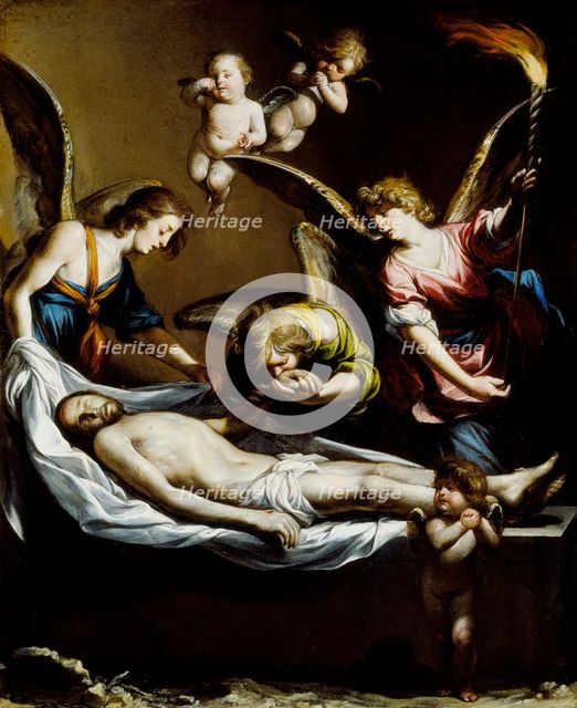 Dead Christ with Lamenting Angels, 1650. Creator: Antonio del Castillo y Saavedra.