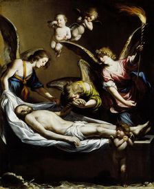 Dead Christ with Lamenting Angels, 1650. Creator: Antonio del Castillo y Saavedra